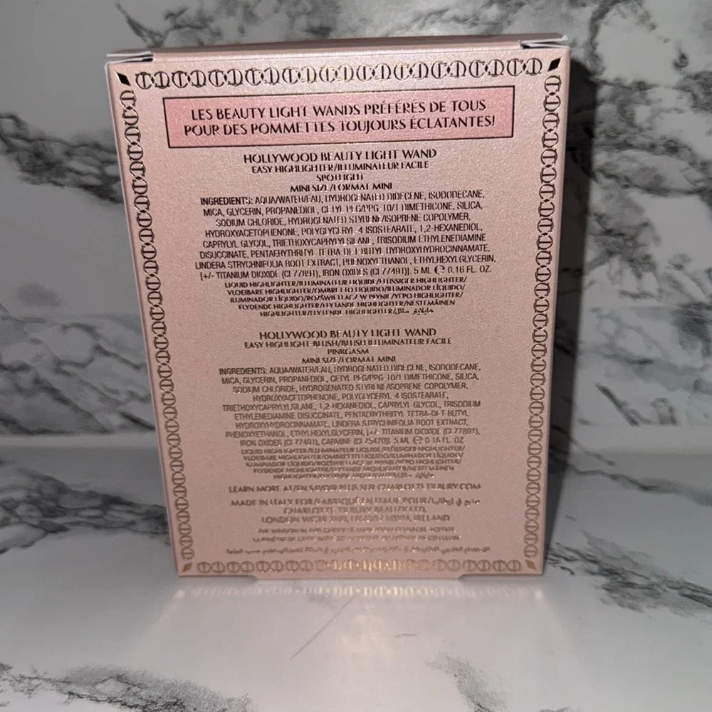 NWT Charlotte Tilbury mini glow Kit: Pinkgasm & Spotlight Each one is 0.16oz